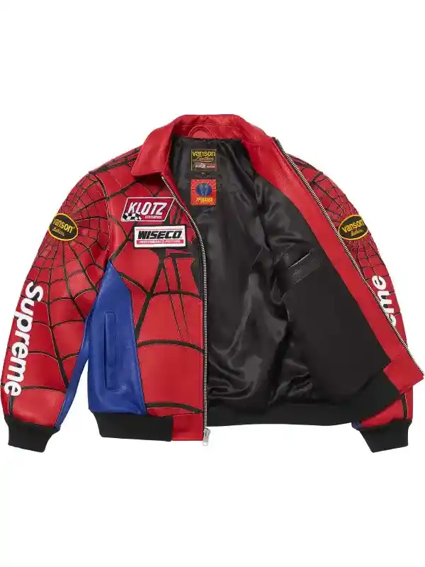 Supreme Vanson Spider Man Jacket: Elite Leather Quality