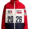 Team USA 2026 Opening Ceremony Puffer Jacket worn by athletes during the global winter sports event.