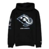 Utah Mammoth Logo Printed Black Hoodie shown in a high quality finish that highlights the expert tailoring.