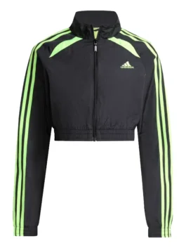 Womens Cropped Track Jacket shown in a high quality finish that highlights the expert tailoring and athletic fit.