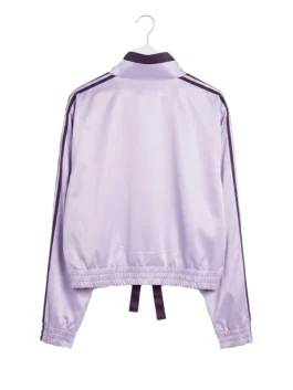 Modern crossover style jacket with athletic sleeve stripes