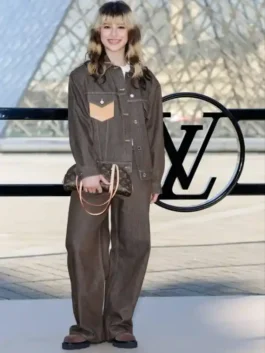 Paris Fashion Week 2026 Alysa Liu Jacket featuring professional grade buttoned closure and luxury viscose lining.