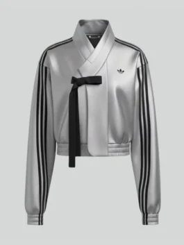 BABYMONSTER × Adidas Hanbok Fusion Jacket in a professional finish with luxury zip and tie closure.