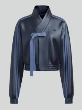 BABYMONSTER × Adidas Hanbok Fusion Jacket in professional premium fabric with luxury wrap style.