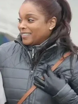 Chicago Med Maggie Lockwood Black Puffer Jacket in a professional black finish with a sturdy zipper and luxury feel.