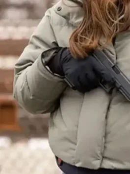 Chicago Med S11 Kim Burgess Puffer Jacket featuring professional grade stitching and a luxury lightweight build.