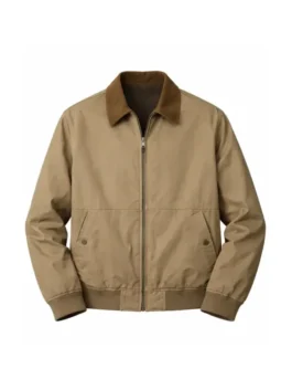 Memory of a Killer Jeff Jacket featuring professional brown panels and a luxury refined viscose lining.