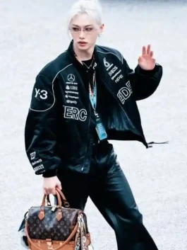 Chinese Grand Prix F1 Felix Bomber Jacket in a professional finish with luxury full length sleeves.