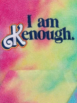 Barbie I Am Kenough Ken Hoodie in professional premium fleece with a luxury multicolor tie-dye finish.