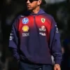 Lewis Hamilton F1 Grand Prix 2026 Racing Jacket featuring professional purple fabric and luxury viscose lining.