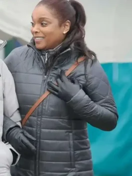 Chicago Med Maggie Lockwood Black Puffer Jacket featuring professional grade stitching and a luxury viscose lining.