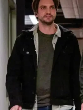 Memory of a Killer Joe Black Jacket showcasing professional black panels and luxury six pocket utility.