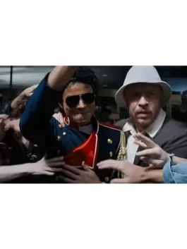 Michael Jaafar Jackson Navy Jacket in professional blue finish with luxury side waist pockets.