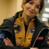 Project Hail Mary Milana Vayntrub Jacket featuring professional grade stitching and a luxury viscose lining.