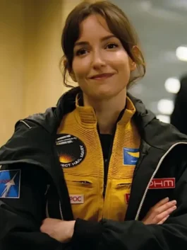 Project Hail Mary Milana Vayntrub Jacket in a professional finish with luxury open hem cuffs and zipper.