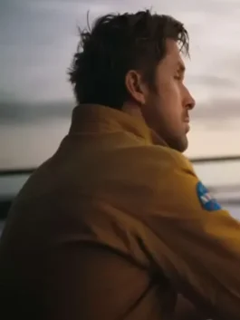 Project Hail Mary Ryan Gosling Yellow Jacket in a professional finish with luxury internal pockets and a stand up collar.