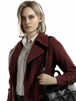 Resident Evil 9 Requiem Alyssa Ashcroft Coat featuring professional high quality pockets and a luxury cotton drape.
