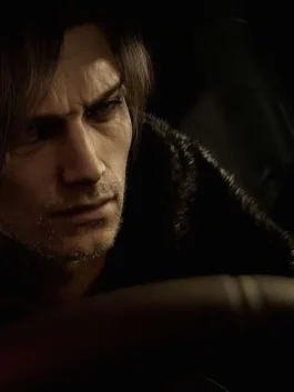 Resident Evil 9 Kennedy jacket in a professional leather finish with a sturdy tailored build and luxury feel.