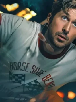 Ryan Gosling Horse Shoe Bend Shirt in a professional white finish with a luxury round neck and vintage print.