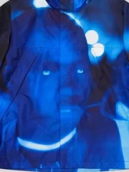 Supreme Nas and DMX GORE-TEX Shell Jacket showcasing a professional hooded style and luxury zipper.