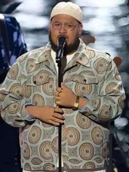 American Idol S024 Jordan McCullough Tapestry Floral Trucker Jacket