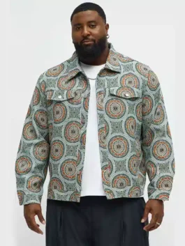 Alternative view of American Idol S024 Jordan McCullough Tapestry Floral Trucker Jacket