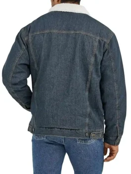 Brecken Brecken MerrillMerrill TV Series Marshals Season 1 Episode 6 Tate Dutton Blue Sherpa Denim Trucker Jacket