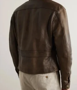 Buy Conan O’Brien Must Go Conan O’Brien Brown Leather Jacket For Sale