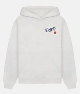 Buy Dodgers Serif Pullover Grey Hoodie