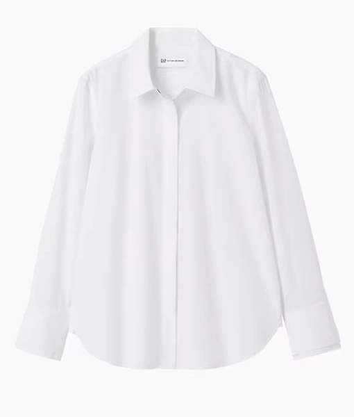 Buy Gap × Victoria Beckham Relaxed Poplin White Shirt