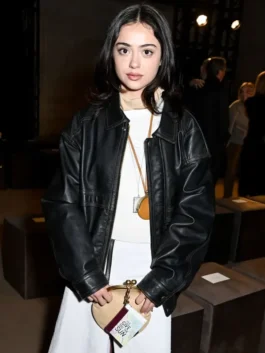 Buy Nailea Devora Coach Fashion Show Black Leather Jacket