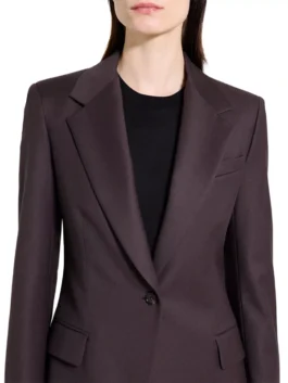 Buy Samantha Maroun TV Series Law and Order Season 25 Episode 16 Odelya Halevi Slim-Fit Purple Wool Blazer