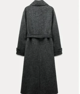 Buy The Young and the Restless Hayley Erin Grey Wool Trench Coat For Sale
