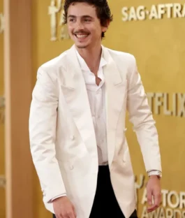 Buy Timothee Chalamet Actor Awards 2026 White Blazer For Sale