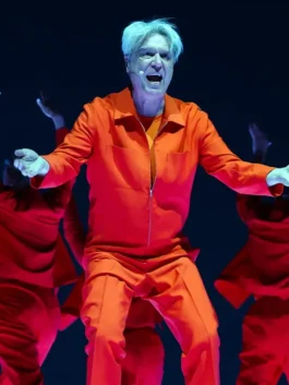 David-Byrne Coachella 2026 Orange Jacket For Sale