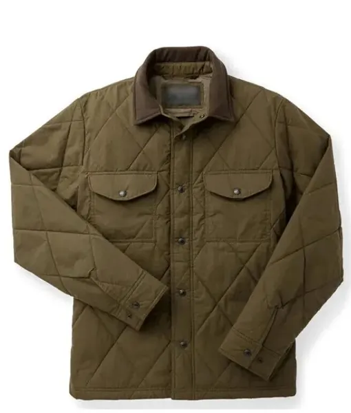 Donna From Season 3 Episode 2 Elizabeth Saunders Brown Quilted Jacket