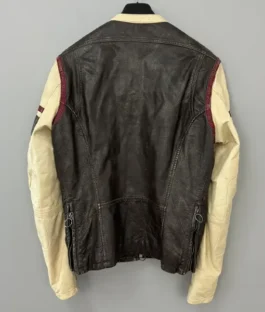 Euphoria Season 3 Episode 3 The Ballad of Paladin Vintage 90s Men's Racing Motorcycle Leather Jacket