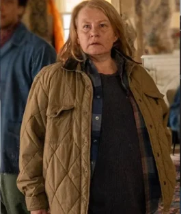 From S04 Donnas Camel Quilted Jacket