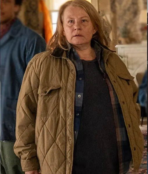 From S04 Donnas Camel Quilted Jacket