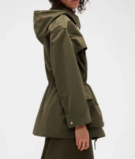 Gap × Victoria Beckham Parka Hooded Green Jacket For Sale