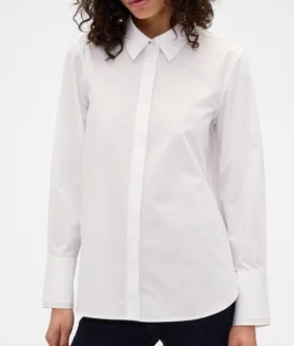 Gap × Victoria Beckham Relaxed Poplin White Shirt