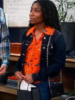 General Hospital 2026 Trina Robinson Blue Denim Jacket