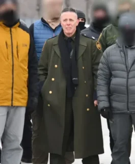 Gregory Bovino Green Trench Coat For Sale