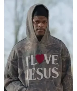 I Love Jesus Lamar Jackson Camo Hoodie