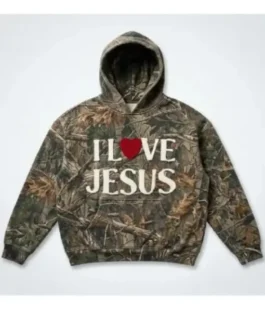 I Love Jesus Lamar Jackson Camo Hoodie For Men And Women