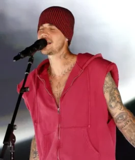 Justin Bieber Newport Pink Hoodie