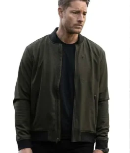 Justin Hartley Tracker S03 Green Bomber Jacket