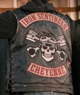 Kayce Dutton TV Series Marshals 2026 Luke Grimes Black Leather Vest For Sale