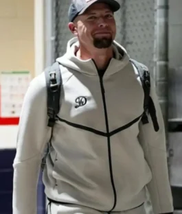 LA Dodgers 2026 Tech Fleece Windrunner Grey Jacket