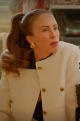 Ladies of London S04 Myka Meier White Cropped Jacket